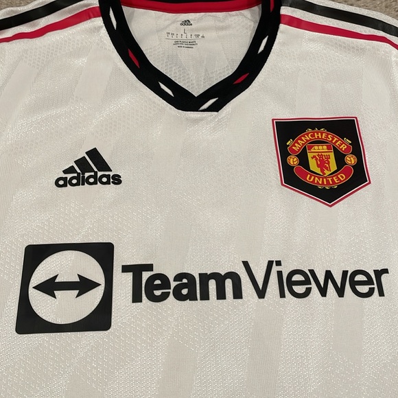 Cristiano Ronaldo Manchester United adidas 22/23 Away Jersey Men L NWOT never wo - Picture 4 of 11